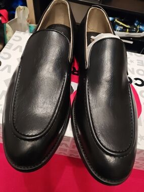 Call It Spring Black Men's Leather Slip-On Loafers 13